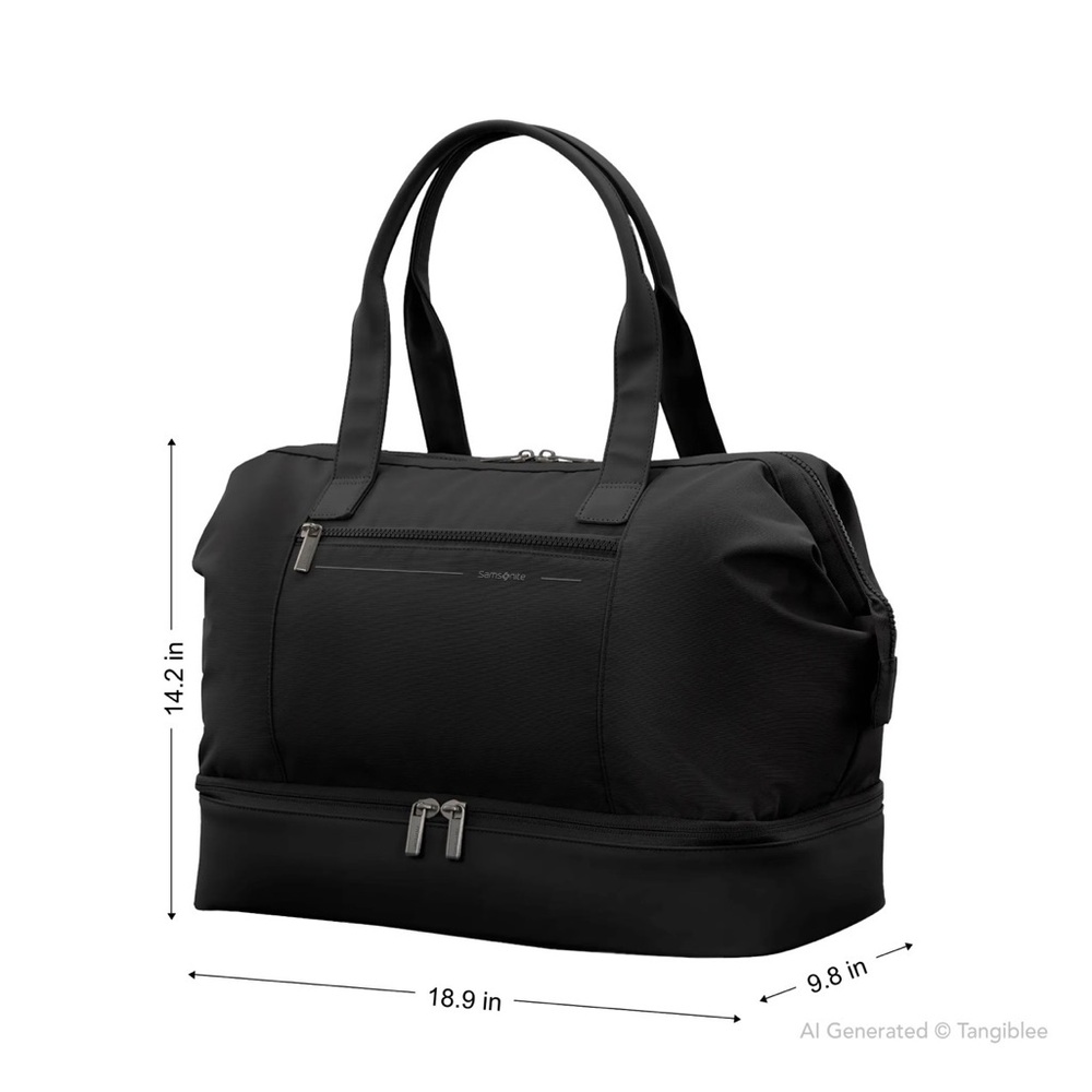 Samsonite Black better than basic weekender luggage duffle bag - Picture 5 of 9